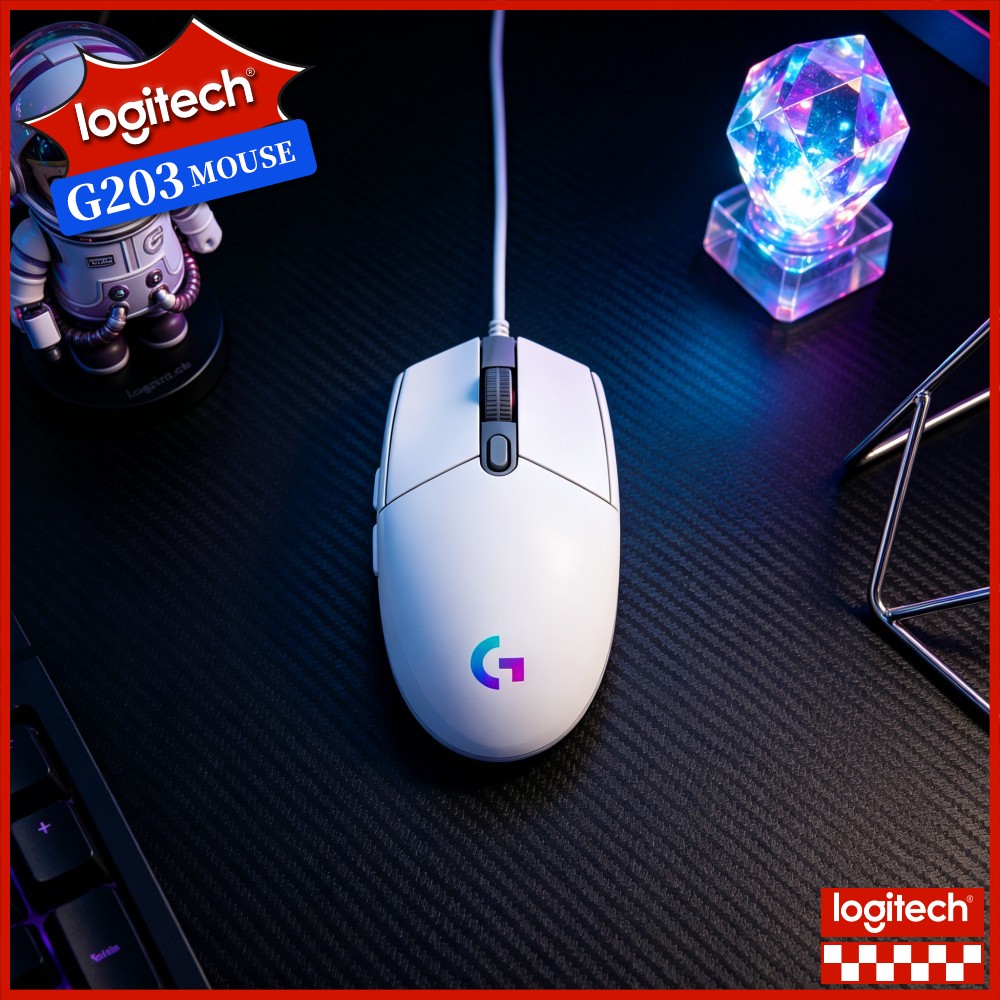 Logitech Mouse G203 - Logitech G203 Wired Gaming Mouse Snappy