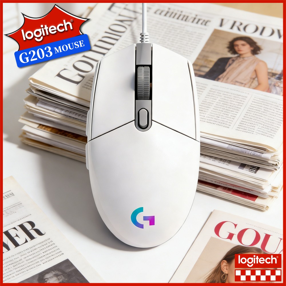 Logitech Mouse G203 - Logitech G203 Wired Gaming Mouse Ergonomic