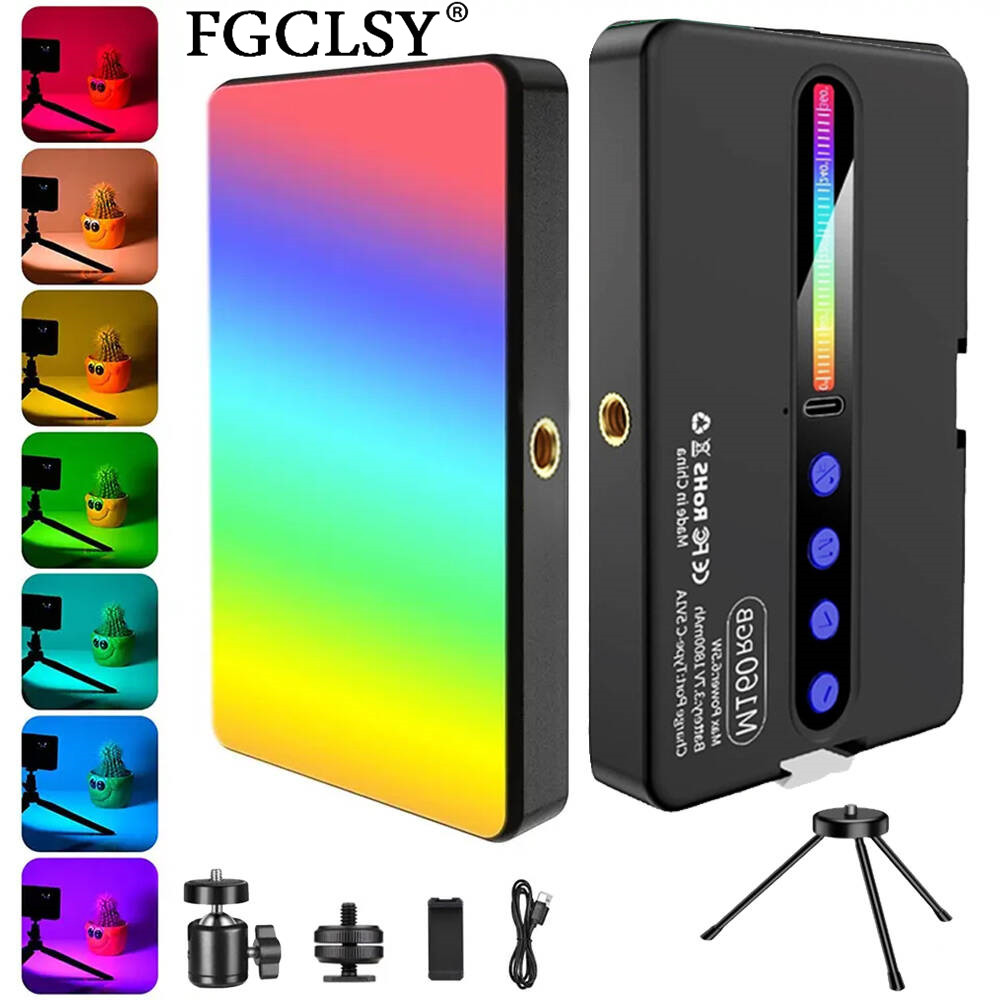Webcam Ring Light - LED RGB Camera Light Full Color