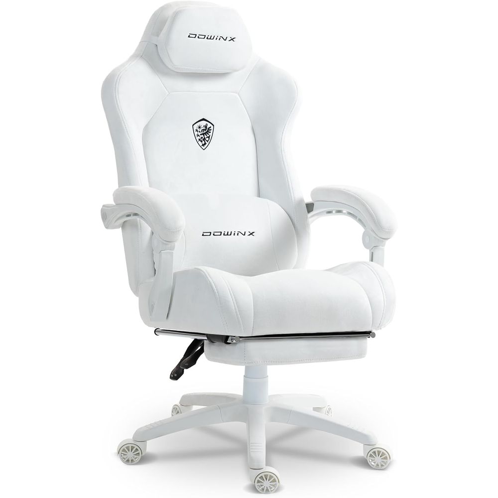 Gaming & Esports District - Ergonomic High-Back Suede Gaming Chair with