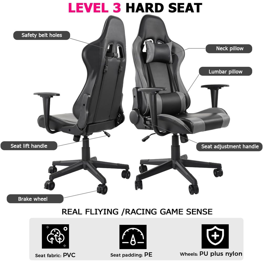 High-Back Reclining Gaming Cha - Gaming & Esports District 评论和价格