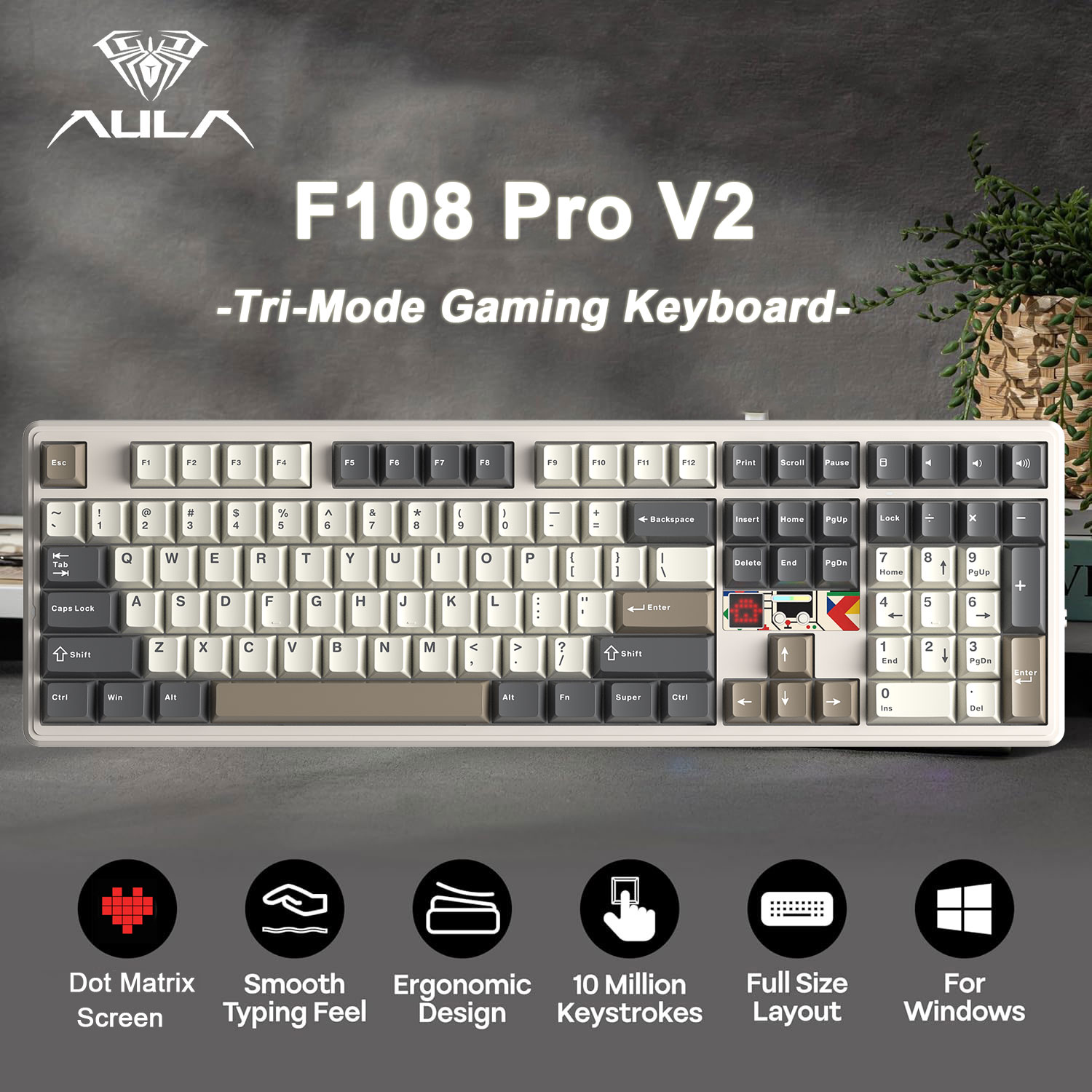 AULA F108 Pro V2 100% Layout M - Esports Gaming Uk 评论和价格
