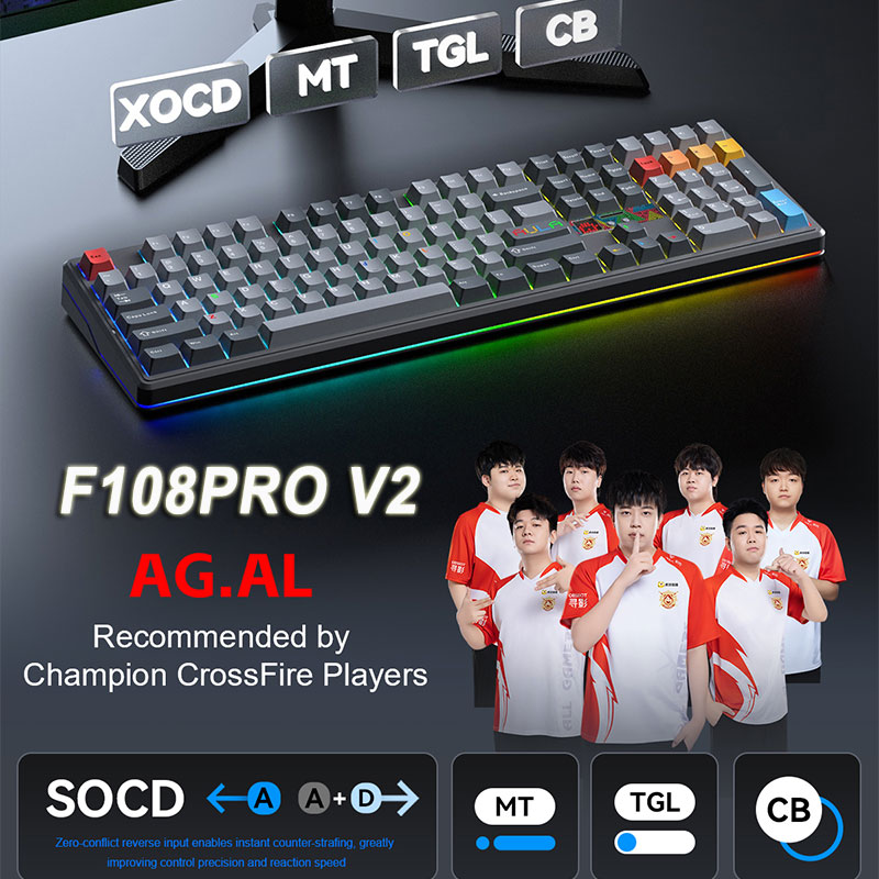 AULA F108 Pro V2 100% Layout M - Esports Gaming Uk 评论和价格