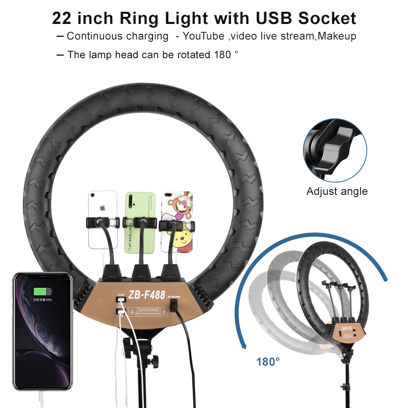 22inch Ring lamp Dimmable Ring - Webcam Ring Light 评论和价格