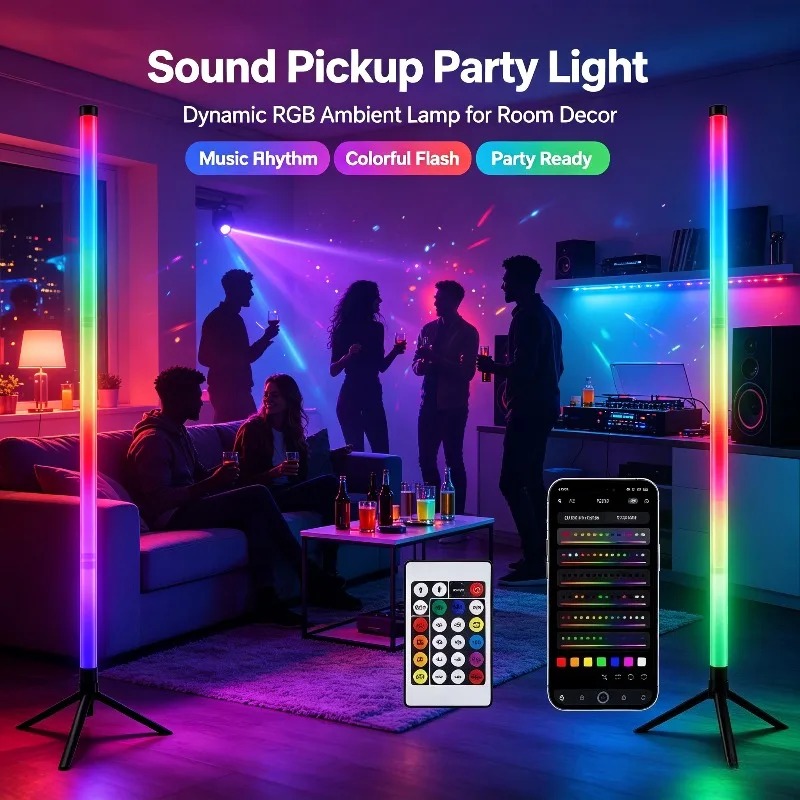 120CM RGB Corner Floor Lamp, S - Esports Gaming Setup 评论和价格