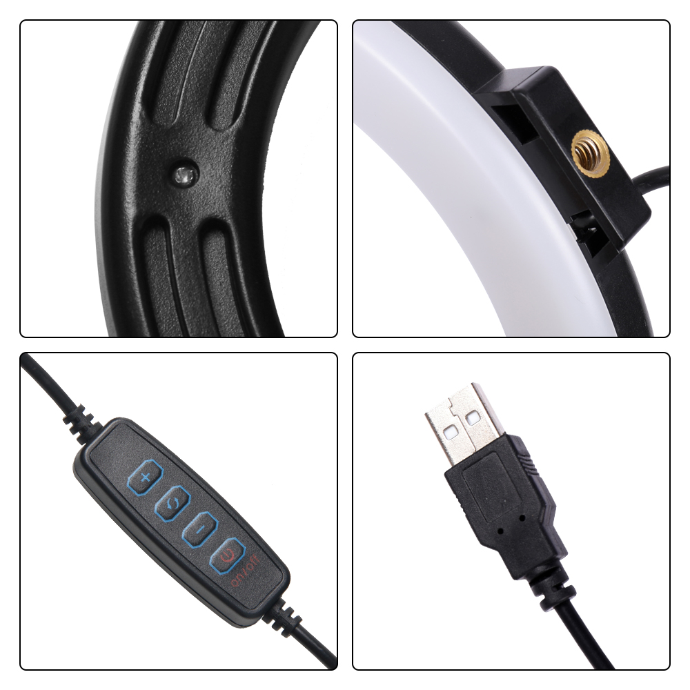 16cm/26cm/30cm LED Selfie Ring - Webcam Ring Light 评论和价格