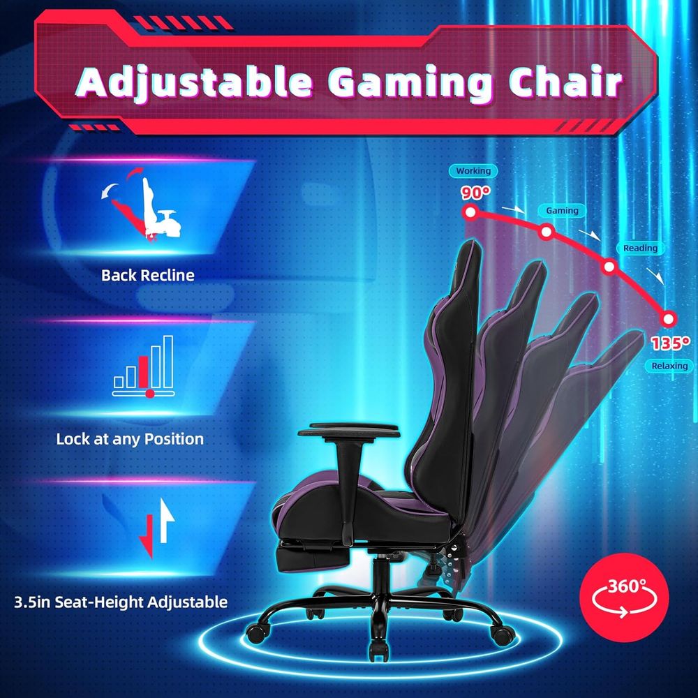 Racing-Style Gaming Chair with - Gaming & Esports District 评论和价格
