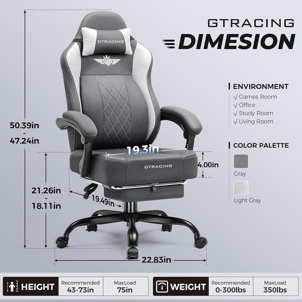 Ergonomic High-Back Gaming Cha - Gaming & Esports District 评论和价格