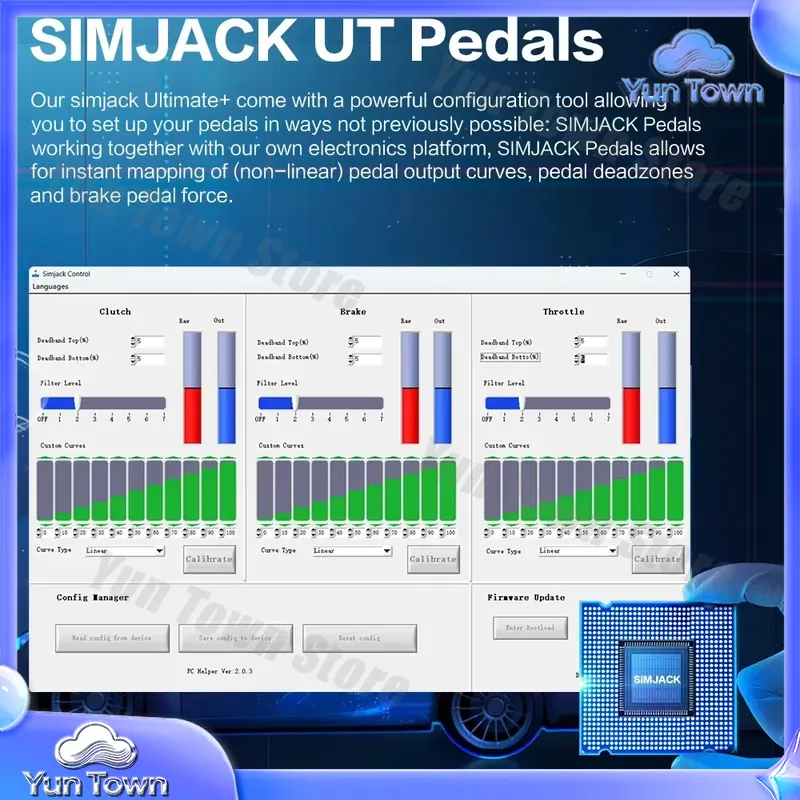 Simjack NEW UT Pedals for PC S - Esports Gaming Setup 评论和价格