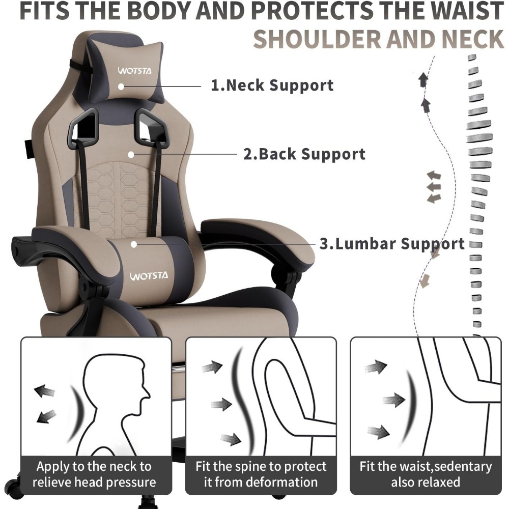 Ergonomic Gaming Chair with Ma - Gaming & Esports District 评论和价格