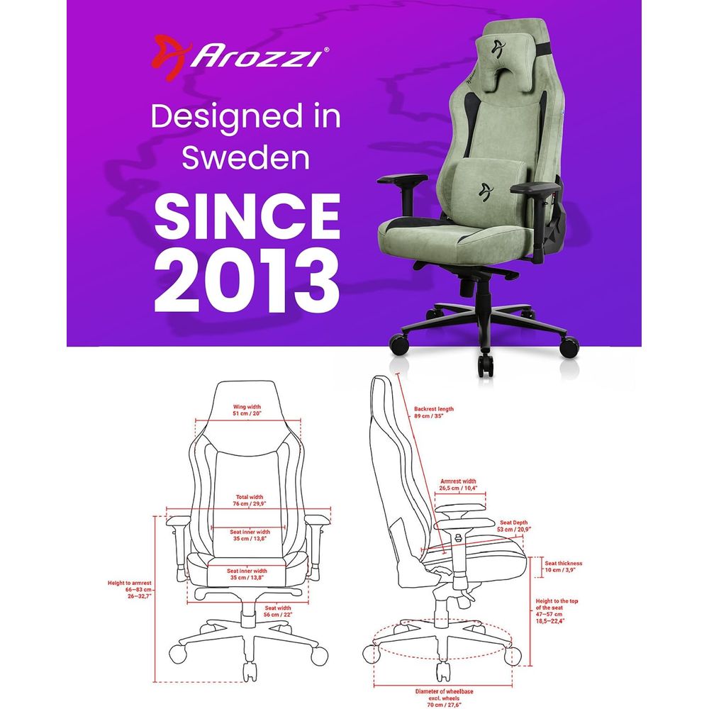 Large Ergonomic Gaming Chair w - Gaming & Esports District 评论和价格