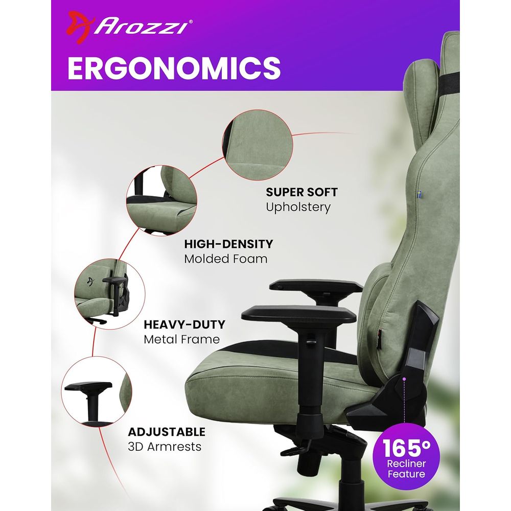 Large Ergonomic Gaming Chair w - Gaming & Esports District 评论和价格