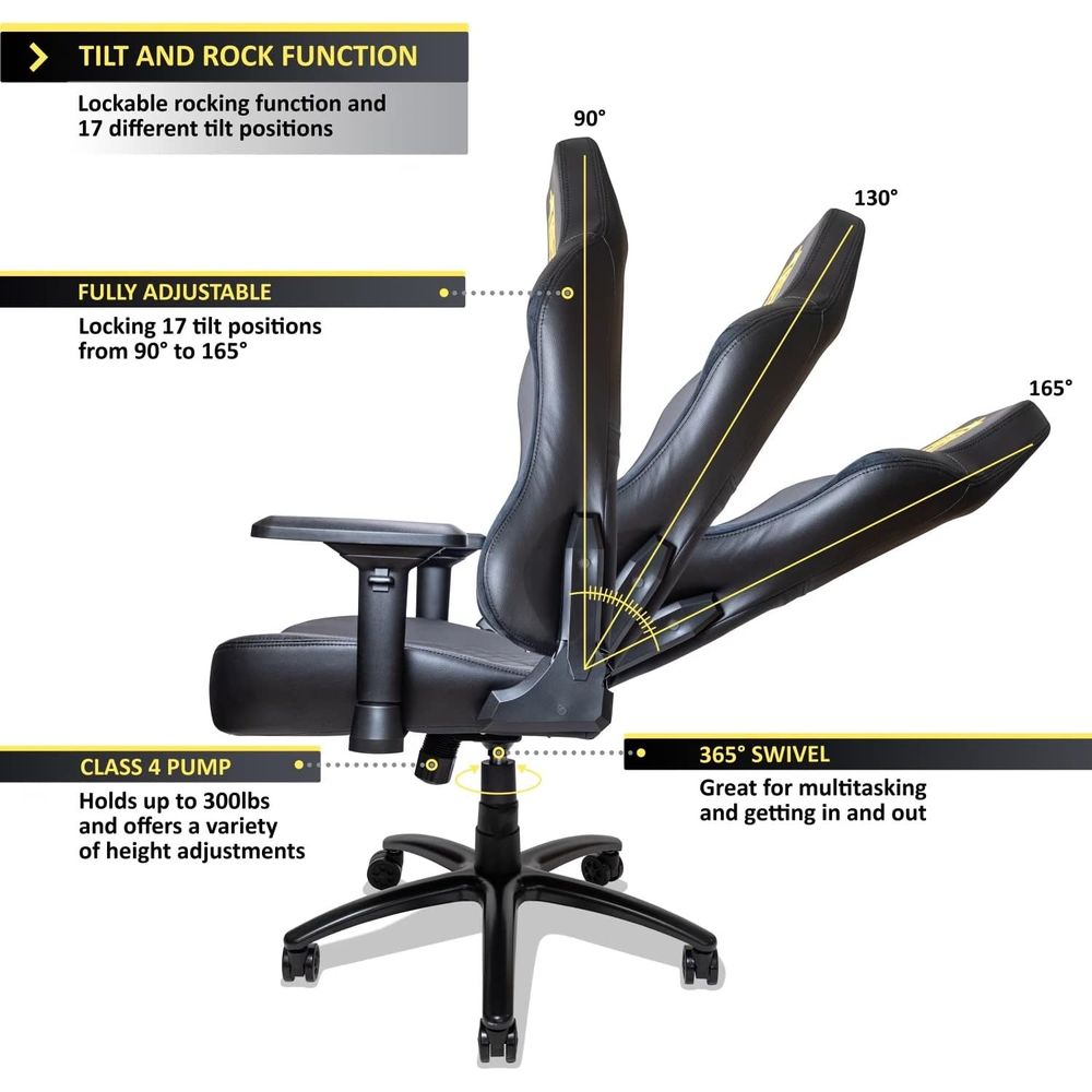Ergonomic Reclining Gaming Cha - Gaming & Esports District 评论和价格