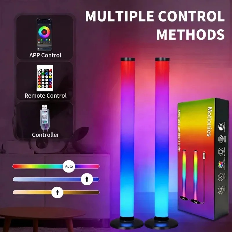2PCS 120CM RGB Floor Lamp, Sou - Esports Gaming Setup 评论和价格