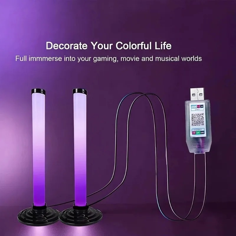 2PCS 120CM RGB Floor Lamp, Sou - Esports Gaming Setup 评论和价格