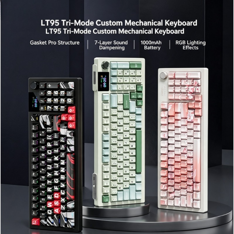 LT95 Tri-mode Mechanical Keybo - Esports Gaming Setup 评论和价格