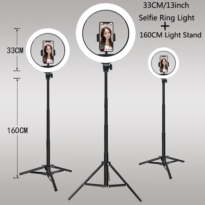 26 33CM Video Lights Dimmable  - Webcam Ring Light 评论和价格