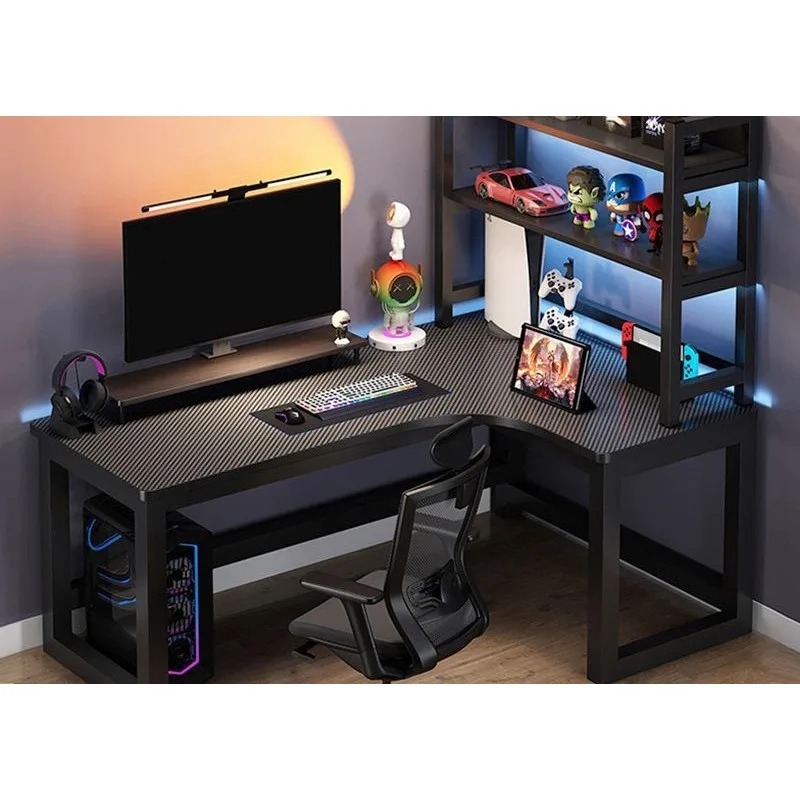 Adjustable Height L Shaped Cor - Esports Gaming Table 评论和价格